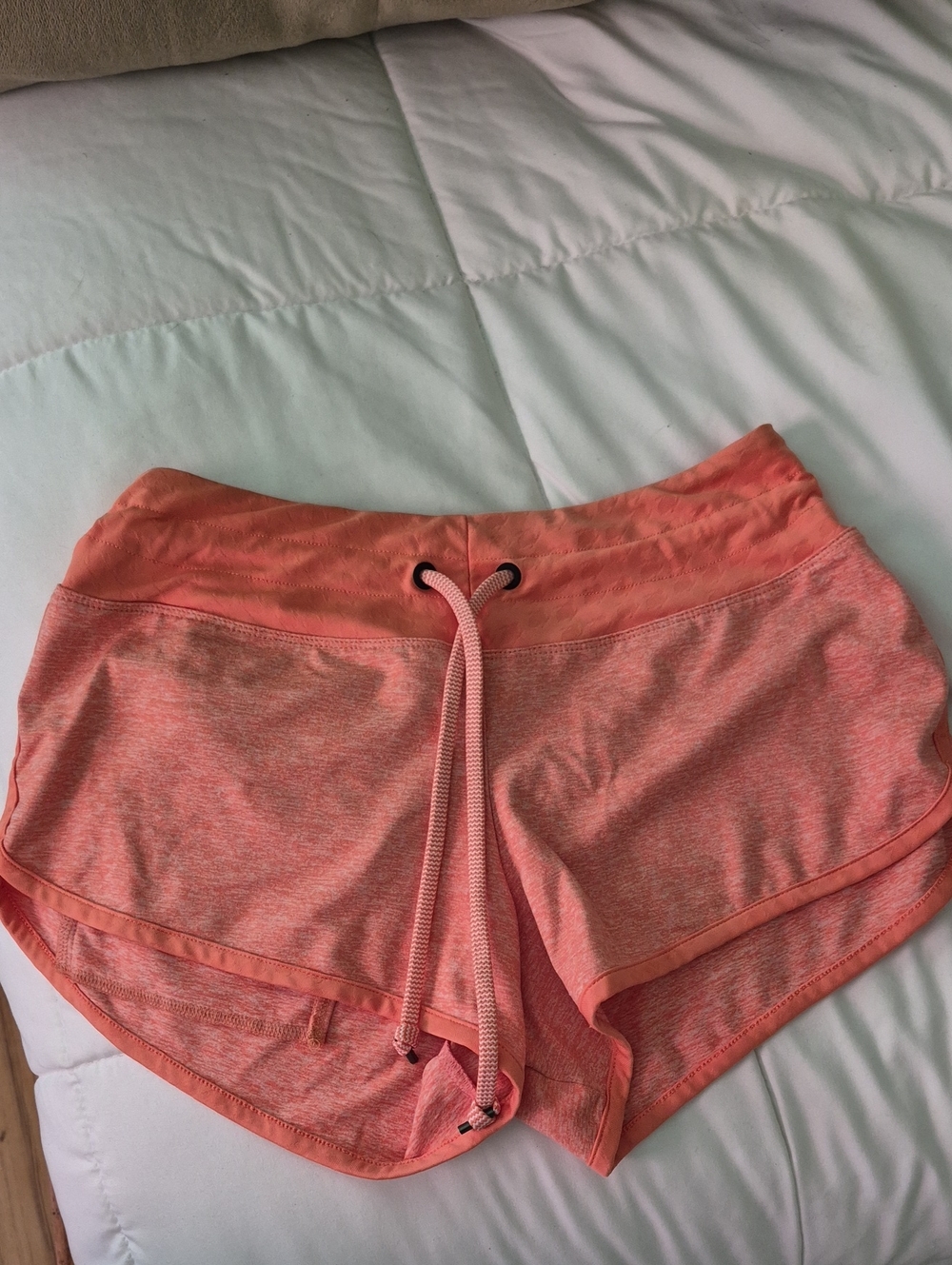 Women's Rabbit Running Shorts With Drawstring- Coral  NWOT